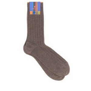Gallo Men Dove Grey Stretch Cotton Blend Socks